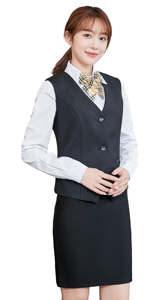 Office Lady Cosplay 4 Piece Set Authentic Office Worker Sexy Uniform Office Lady Costume Halloween Event Costume [Cedar Eight] Women's (M)