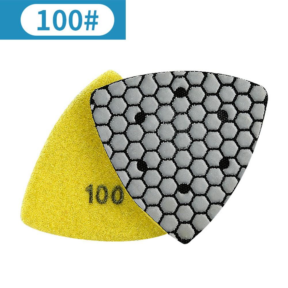 Excellent Gloss Granite Marble Stone Mm Triangle Diamond Dry Polishing Pads