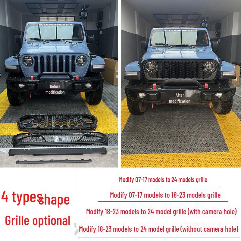 2024 Jeep Wrangler JK/JL JT Kühlergrill Upgrade: Hochkonfigurierte Frontumrüstung