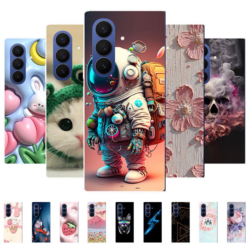 For Samsung Z Fold7 Case Clear Hard PC Folding Cover For Samsung Galaxy Z Fold 7 6 5 4 3 Fold6 Shockproof Transparent Back Funda