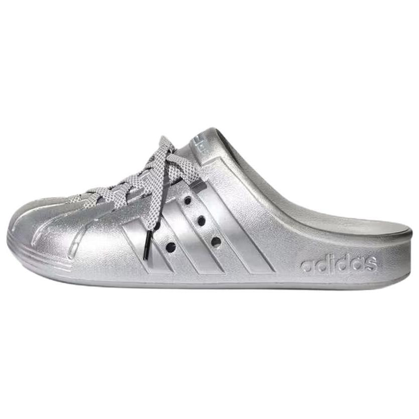 Adidas ADILETTE CLOGS Unisex Silver LA5011 42