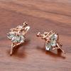 585 Ballet Girl, Earrings, Wind Power Copper Zircon, Personality Trend Earrings