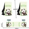 Set of 4 Magnetic Panda Bookmarks Animal-Themed Fold-over Page Markers for Books, Creative Gift for Readers & Students
