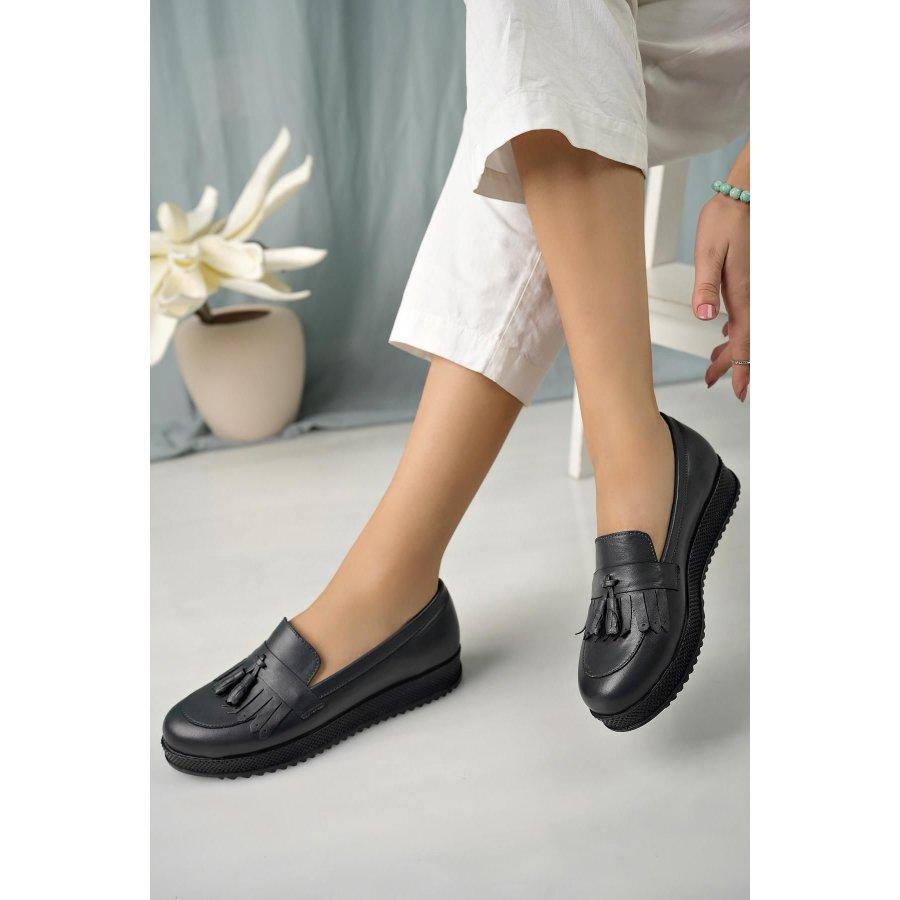 Women's Genuine Leather Casual Shoes Loafers