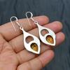Citrine Gemstone Handmade 925 Sterling Silver Jewelry Earring
