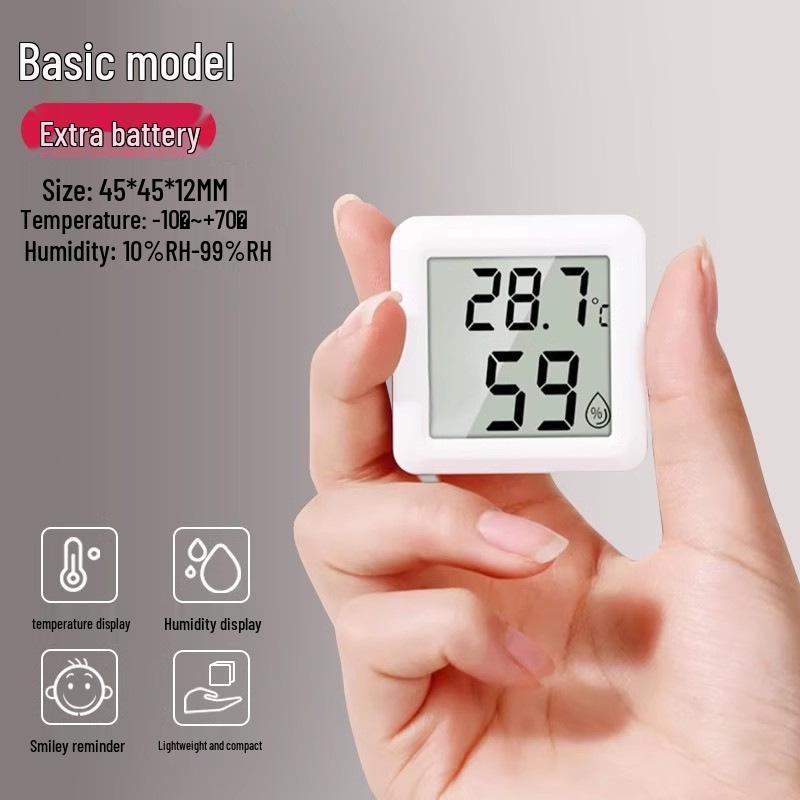 High-Precision Wall-Mounted Indoor Thermometer & Hygrometer for Baby Room