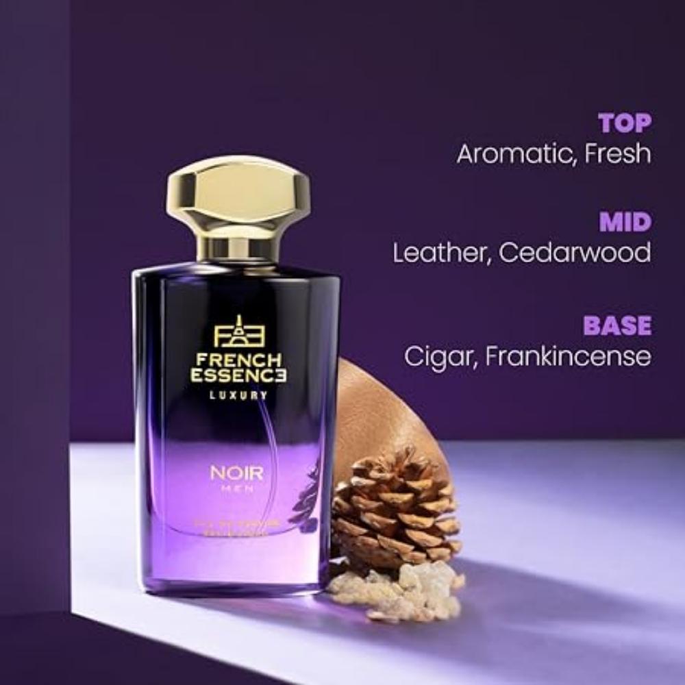French Essence Luxury Noir Perfume For Men, 60 Ml | Patchouli, Lavender Long Lasting EDP Fragrance Scent