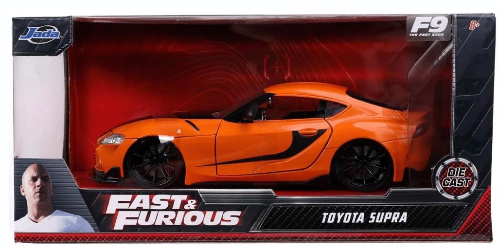Jada Toys Fast & Furious Series 1/24 F&F (9) 2020 Toyota Supra Orange/Black (Han) Finished Product