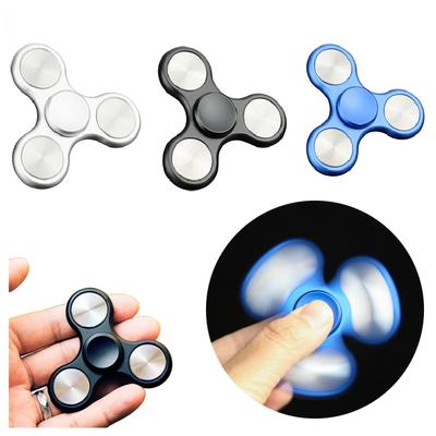 Metal Three-Leaf Fidget Spinner Toy Metal Stress Relief EDC Anti-Anxiety Hand Toy Portable Durable Adult Gift Relaxation Tool