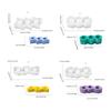 3 Hole Candle Holder Mold Flower Heart Candlestick Silicone Mould Concrete Resin Cast Molds for Wedding Valentines Day
