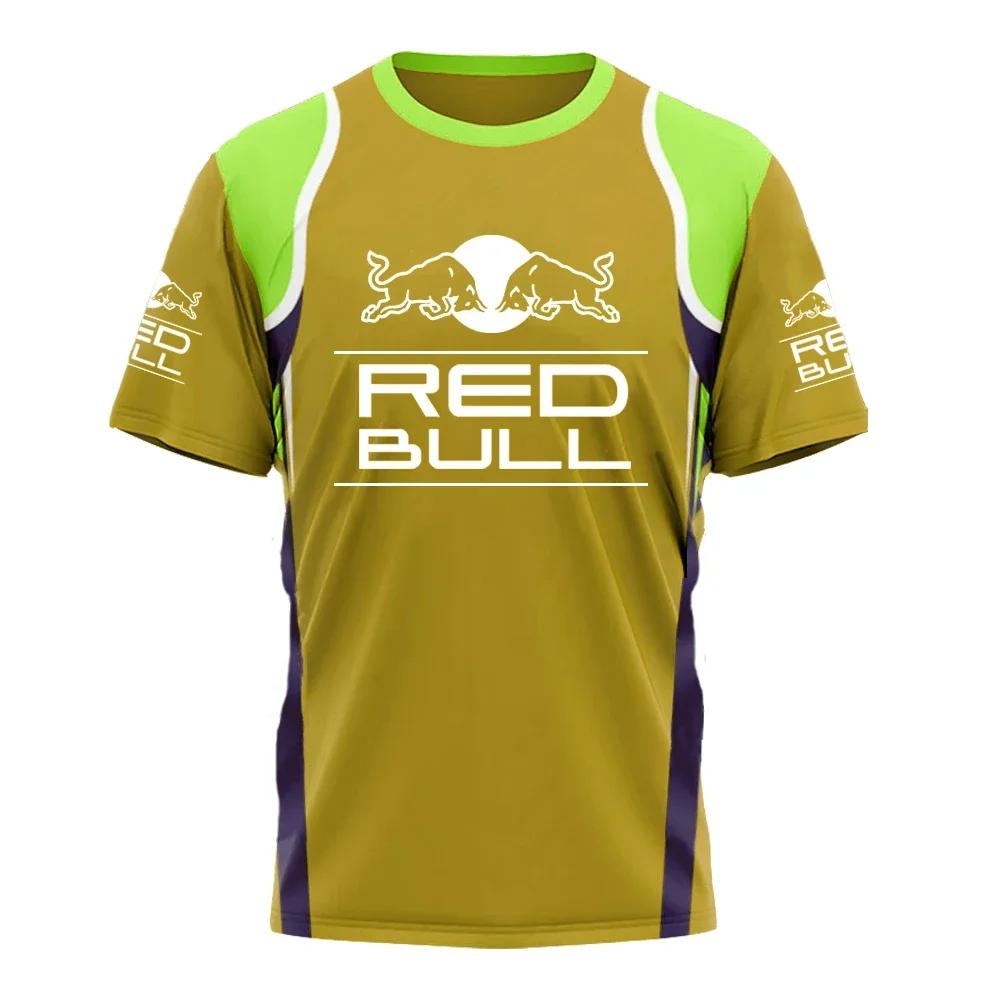 Red Bull Racing Team Bekleidung F1 Formelrennen T-Shirt Herren Motorrad Off-Road Fahren Trainingsshirt