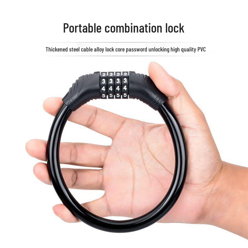 Anti-theft Combination Cable Bike Lock for Mountain & Motorcycles