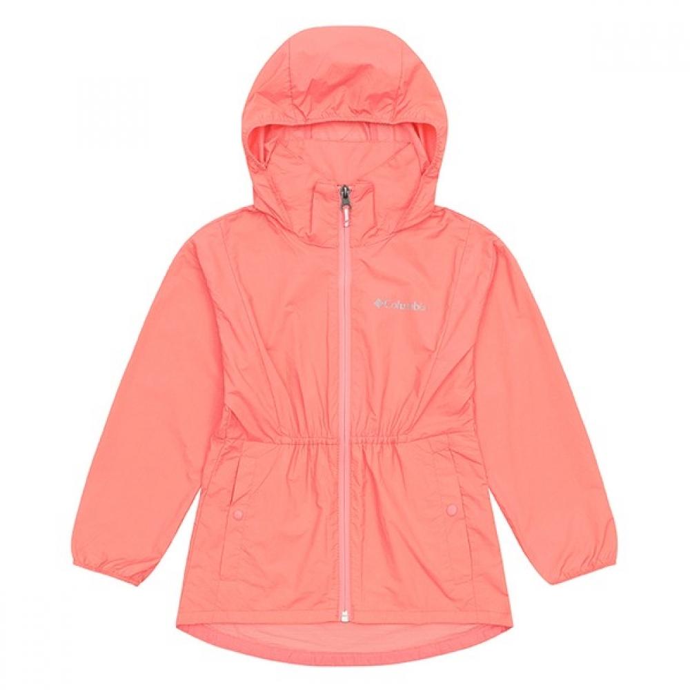 

Columbia Kids Columbia Hidden Hooded Windbreaker Jumper Pink Pink/115(XXS)