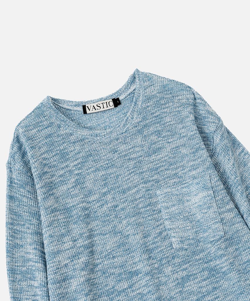 VASTIC Heathered Pocket Knit_Blue