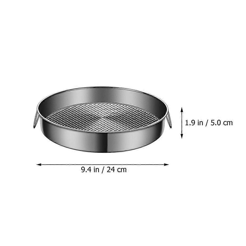 Kitchen Steamer Basket Silver Pot Steamer Tray for Food Steaming 3Pcs