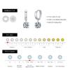 1.0CT D Color Moissanite Hoop Earrings Lab Created Diamond For Women 925 Sterling Silver Wedding Fine Jewelry Gift