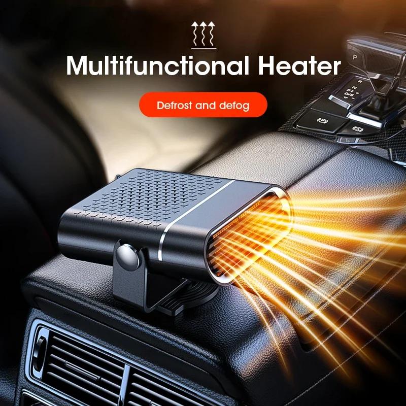 12V Car Heater Defroster & Defogger 2-in-1 Fast Heating 360° Rotation for Car Truck Windshield