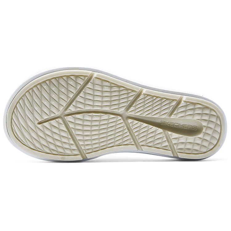Skechers Codzienne Oddychające Ciche Wsuwane Sandały Damskie Sandały Białe 141706-WGY