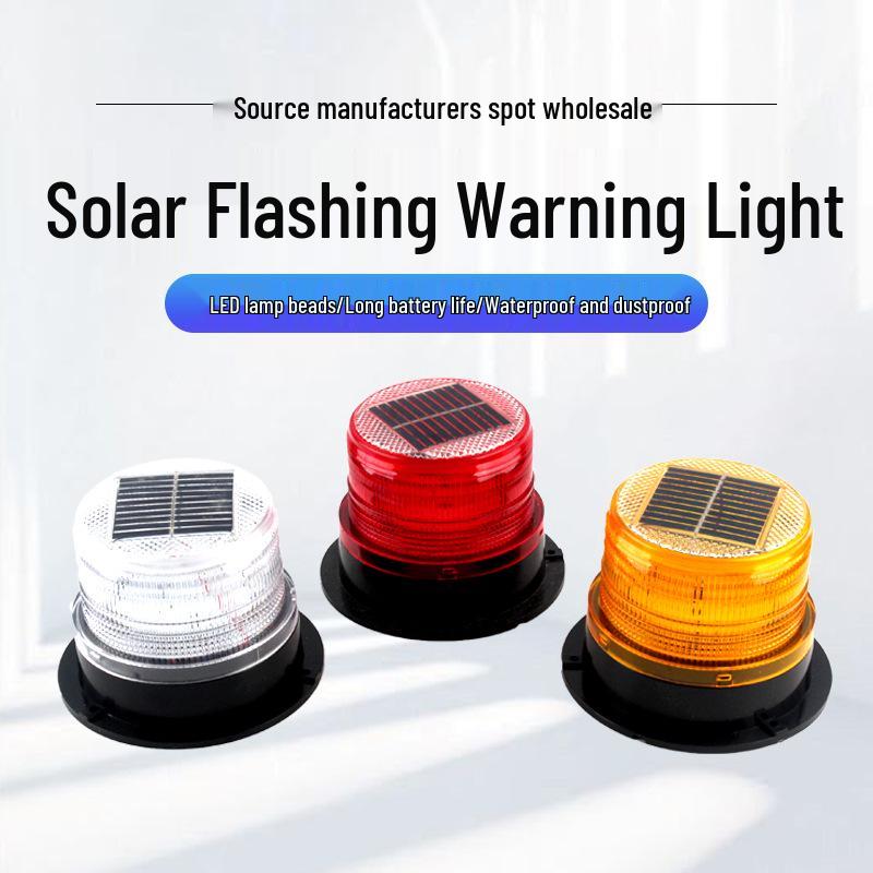 

LED Magnetic Solar Car Warning Light: Traffic, School Bus & Maintenance Indicator Red Strobe Warning Light