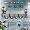 Suction Cup Clothes Storage Organizer Door Rack Punch-free Wall Mount Row Hook Heavy Load Bearing Multi Hook Door Hanger