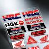 Laser For Honda Motorcycle Reflective Stickers Waterproof Decals For Helmet Scooter Fuel Tank Toolbox Racing