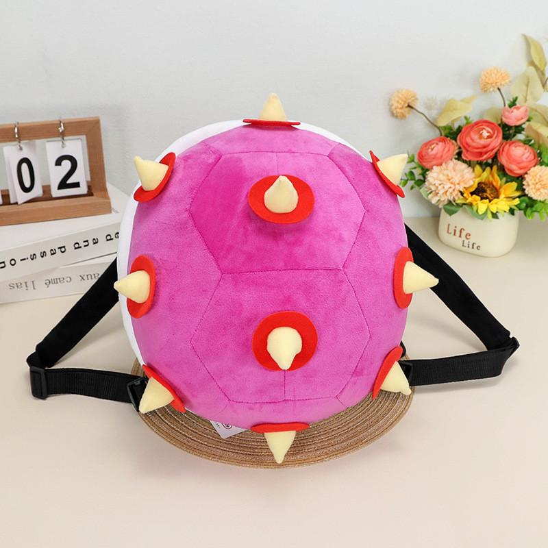 30cm Mario Turtle Shell Plush Backpack With Koopa Dragon Son Kids Shoulder Bag