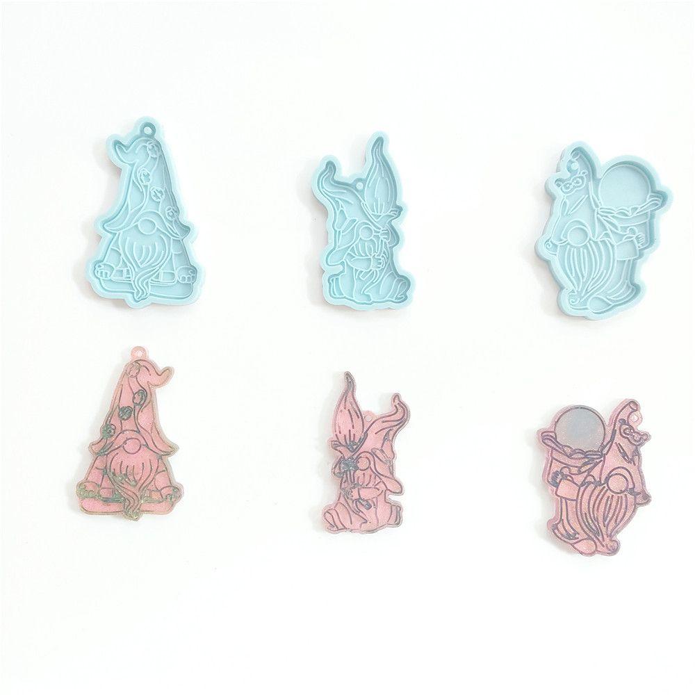 Süßigkeiten Schokolade Gartenelfen Form Silikonformen Weihnachten Schlüsselanhänger Formen Schmuckherstellungswerkzeug
