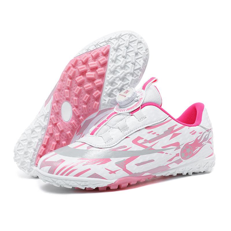 Cross-border New 2025 New Girls and Boys Long Nails Football Shoes Broken Nails Student Velcro Spin Training Shoes