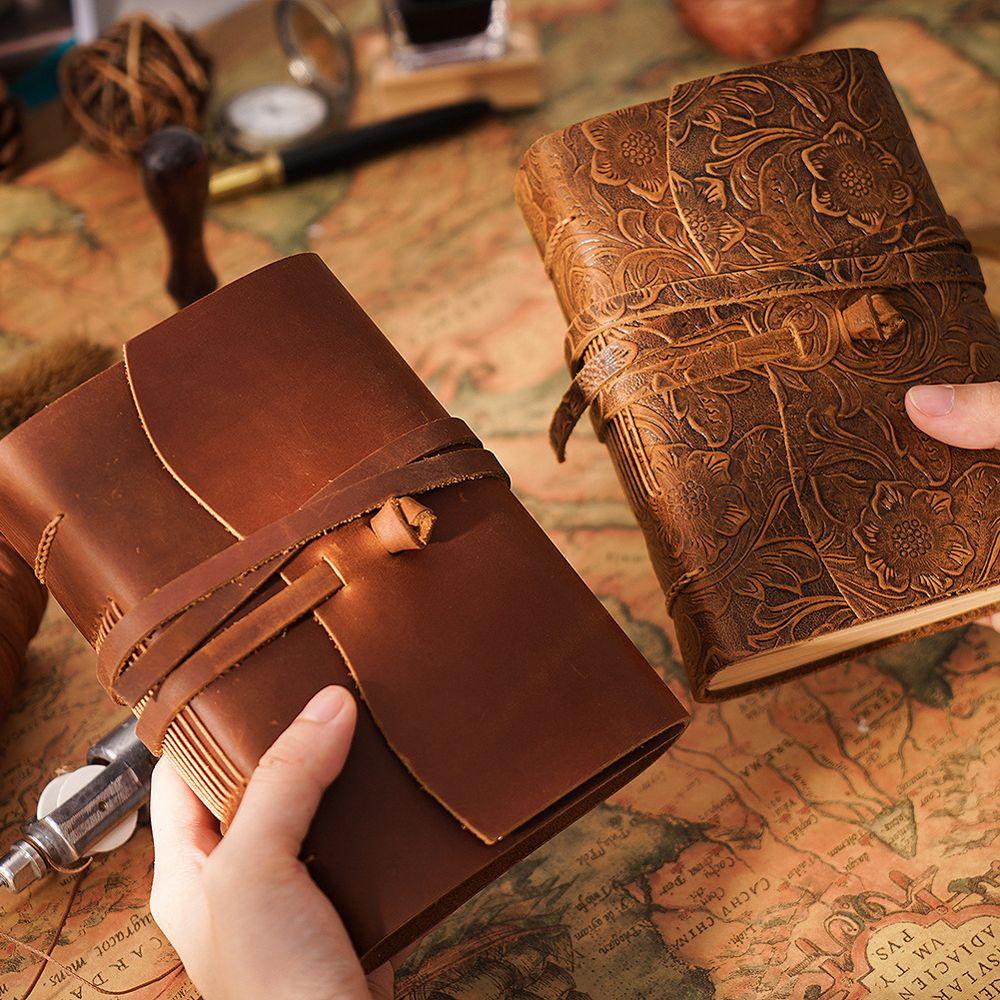 Meeting Record Business Notebook Retro Leather Notebook Retro Travel Journal Writing Notebook