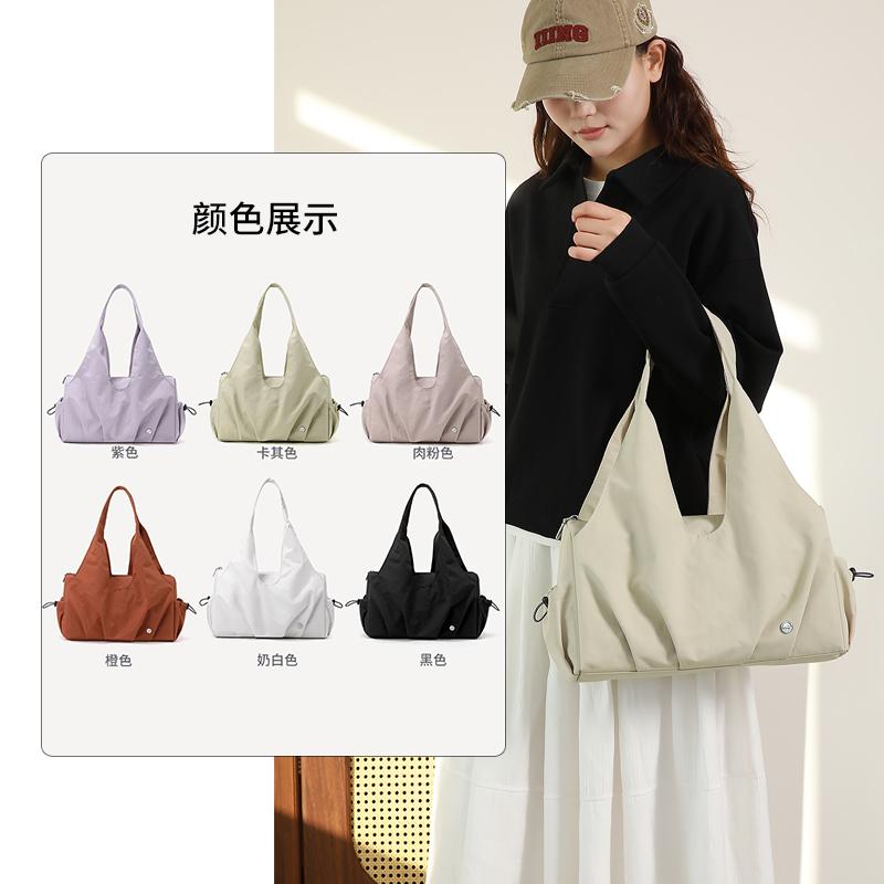 Large Capacity Nyl Tote Bag Women Lightweight Multi-pocket Shoulder Mom Bag Spring Summer New Style for Daily Commute