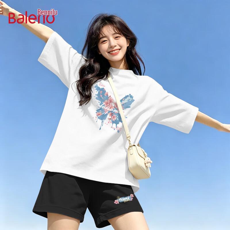 Baleno Women's Summer Short-Sleeved Shorts Casual Sport Set