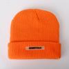 Essentials Knitted Hat Alphabet Wool Hat Knitted Hat Big Head Circumference Beanie Hexagonal Melon Vest Hat