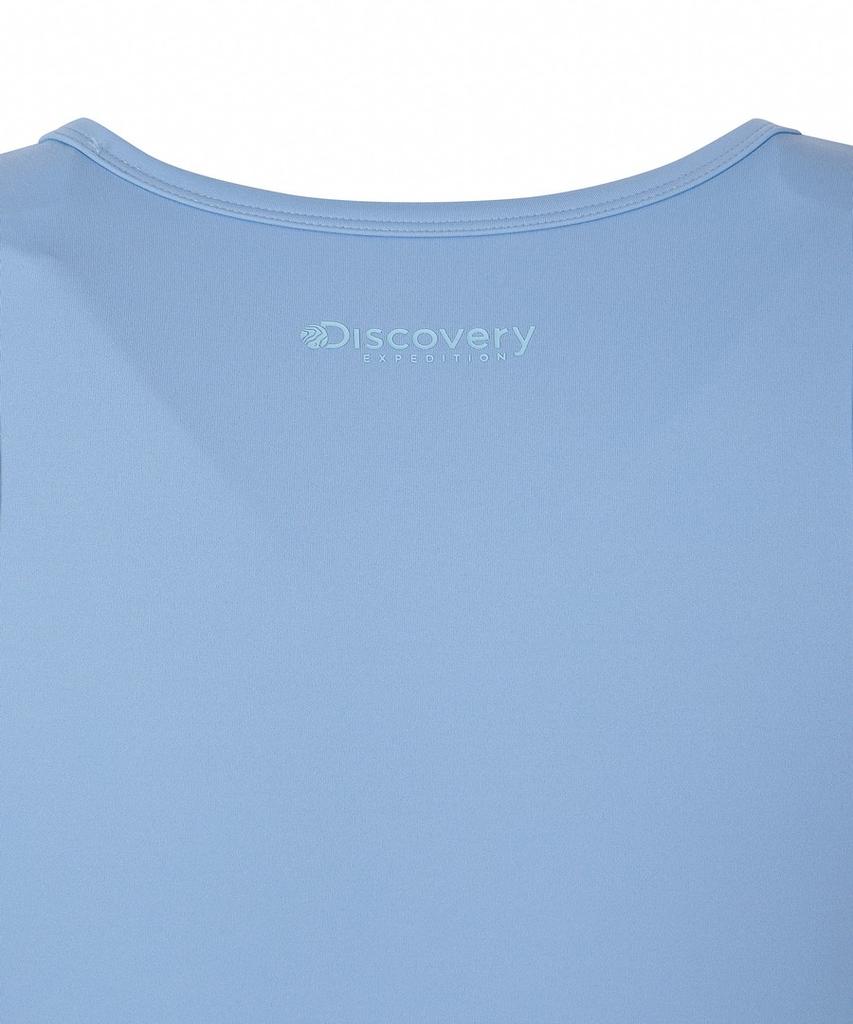 DISCOVERY EXPEDITION Women'S Freshvent Round Neck Bra Top (Blue)