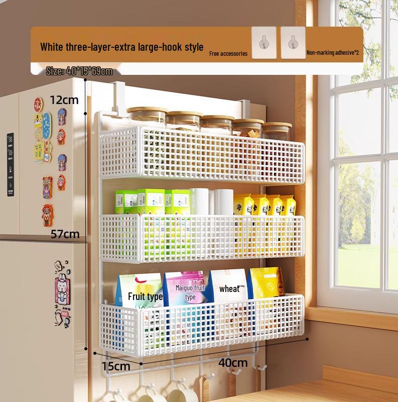 Wall-Mounted Entryway Storage Rack for Bedroom Doors