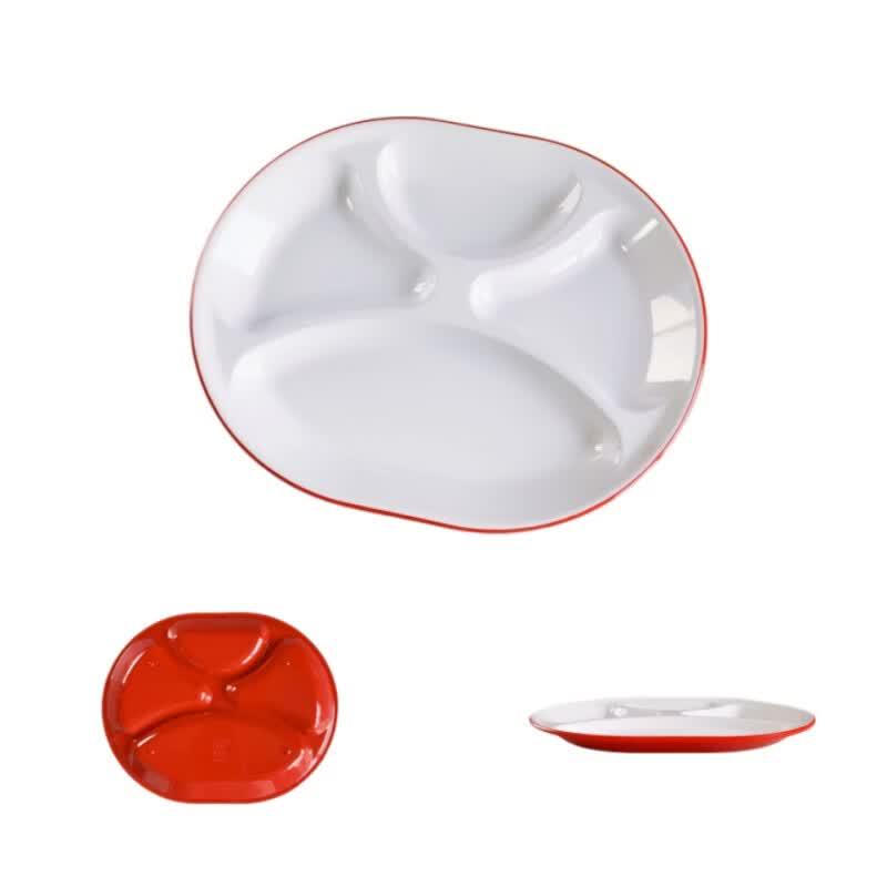 Assiettes repas compartimentées en mélamine DISHJOY