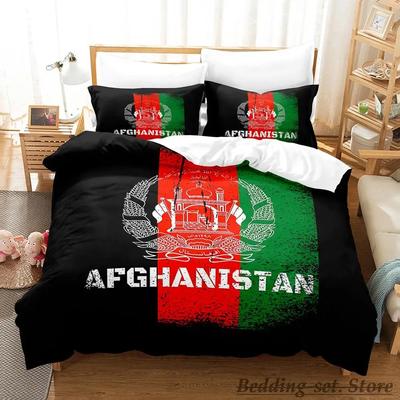 Set Biancheria da Letto Bandiera dell'Afghanistan Singolo Gemello Matrimoniale Queen King Size Set Letto Adulto Bambino Camera da Letto Copripiumino Set parure de lit Letto