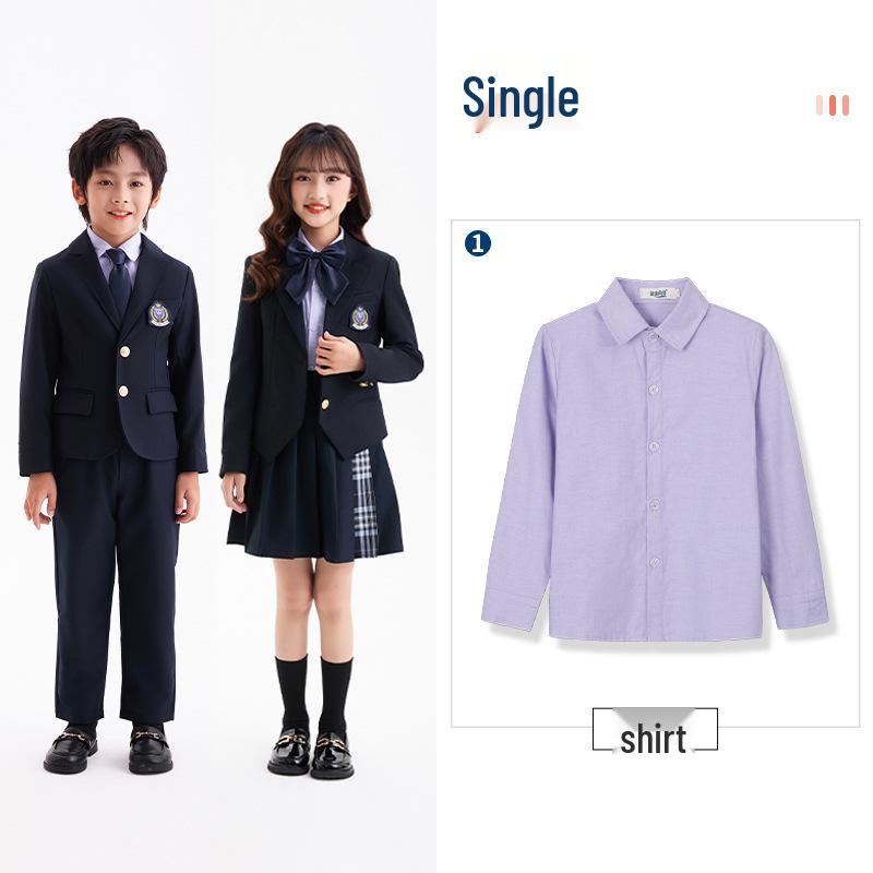 Children's Autumn/Winter Suit: Long-Sleeved Jacket & Pants Set for Boys & Girls - School/Kindergarten Uniform
