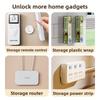 Wall-mounted Router Storage with Magnetic Attachment Hole-free Socket Strip and Hook System