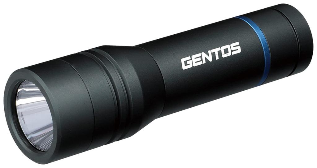GENTOS Stella ST-043D LED Flashlight [490 Lumens, 3-Hour Run Time, Dustproof, Water-Resistant, 1m Waterproof] Requires 3 AAA Batteries