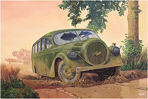 Roden 1/72 Scale German Opel Provaganda Tourist Bus Aero Military Type Plastic Model Kit RE72728