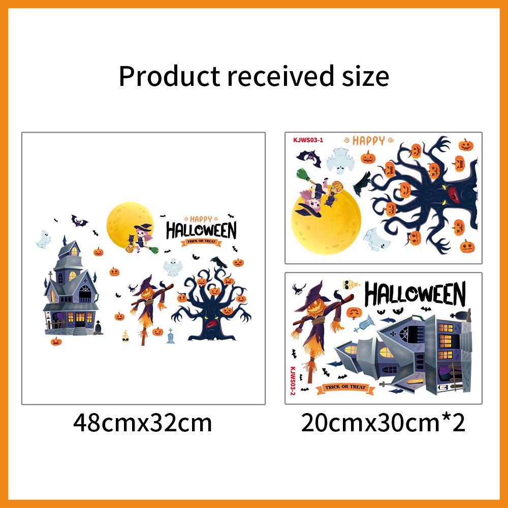 Halloween Window Cling Stickers for Kindergarten & Store Decor