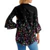 Blouses For Women Dressy Casual 3/4 Length Sleeve Womens Tops V Neck Tshirts Shirts With Flared Sleeve