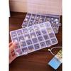 1pc Multi-Purpose Transparent Box Plastic Empty Storage Box, Used for Storing Earrings, Rings, Jewelry, Nail Art, Nail Tools, Nail Accessories