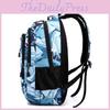 Pattern Large Stripe Capacity Campus Backpack Oxford Fabric Breathable Neutral