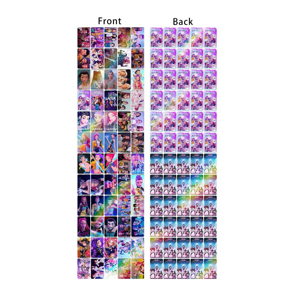 132 Double Sided HD Color Printed Photo Cards Of Anime Characters, Anime Peripheral Collection Cards, Stickers And Greeting Cards
