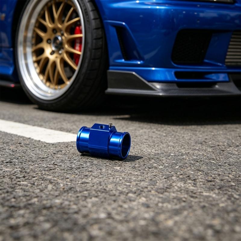 Accurate Water Temp Meter Adapter With Blue Coated Aluminum Housing For Automotive Enhancement H9EE
