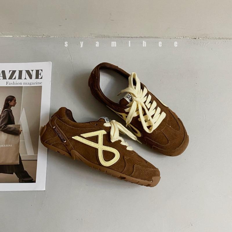 Red Retro Women's Spring and Autumn New Small Inner Height Increase Casual Sports Shoes Board Shoes