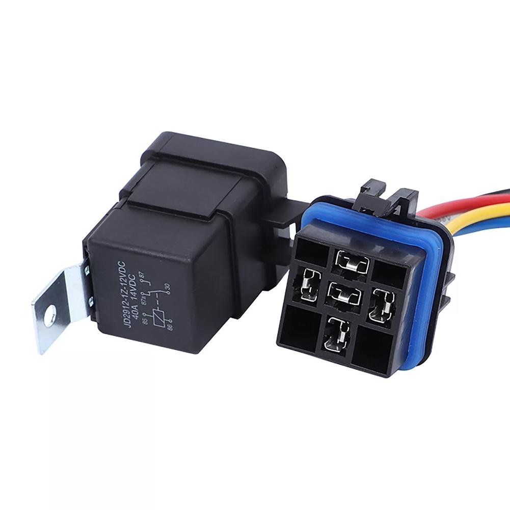 Waterproof Car Relay 12v SPDT 5-Pin 40A Automotive Waterproof Relay Kit For Boat Auto Car Accessories