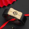 COW Men's Genuine Leather Automatic Buckle Belt