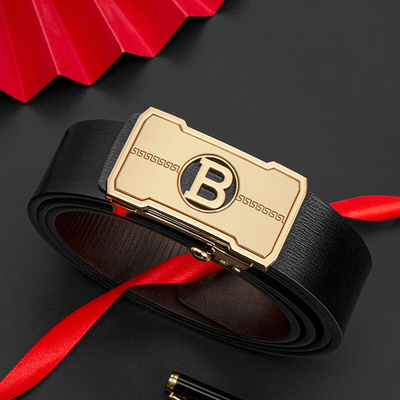 COW Men's Genuine Leather Automatic Buckle Belt